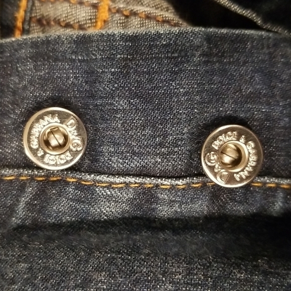 DOLCE & GABANNA Black Label Button Fly Straight Leg Jeans 36 Mens - Picture 7 of 13